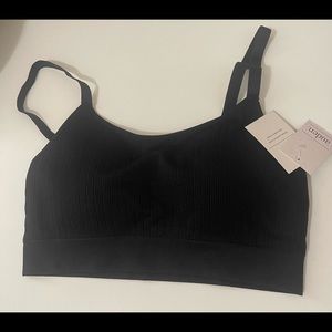 Auden lightly lined bralette, size- Large, color- black.